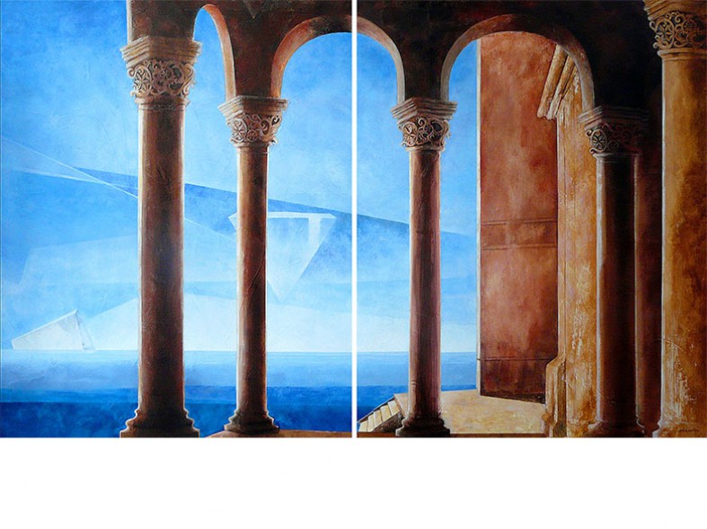 Atlantis Temple / 2x100x80 cm / sold