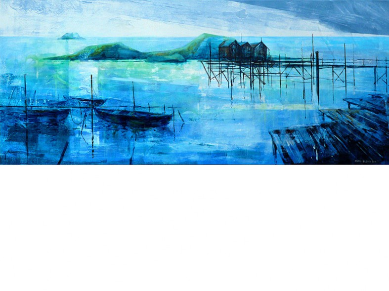 Waterland XXXIV / 50x120 cm / sold