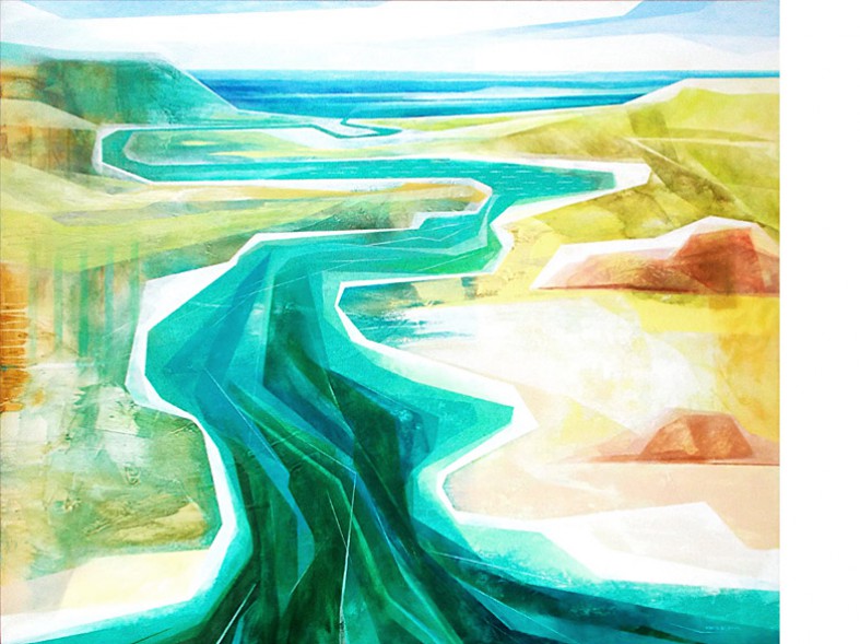 Waterland XXXV - Rivers / 100x120 cm/ sold