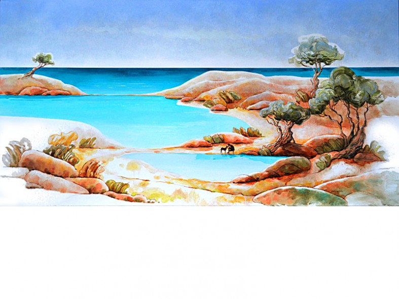 Pejzaż Południowy / Southern  Waterscape / 60 x 120